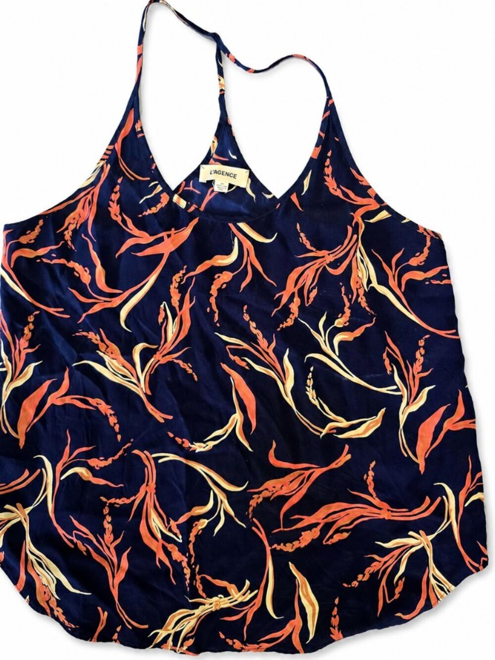 L'Agence Silk Floral Racerback Cami Tank Top Small S - Picture 8 of 9